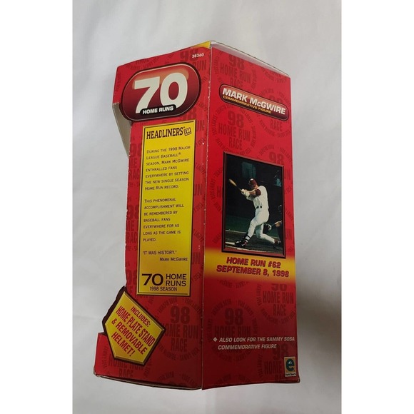 Headliners XL MARK MCGWIRE 70 Home Runs Bobblehead Commemorative Figure 1998 MLB - Picture 5 of 8